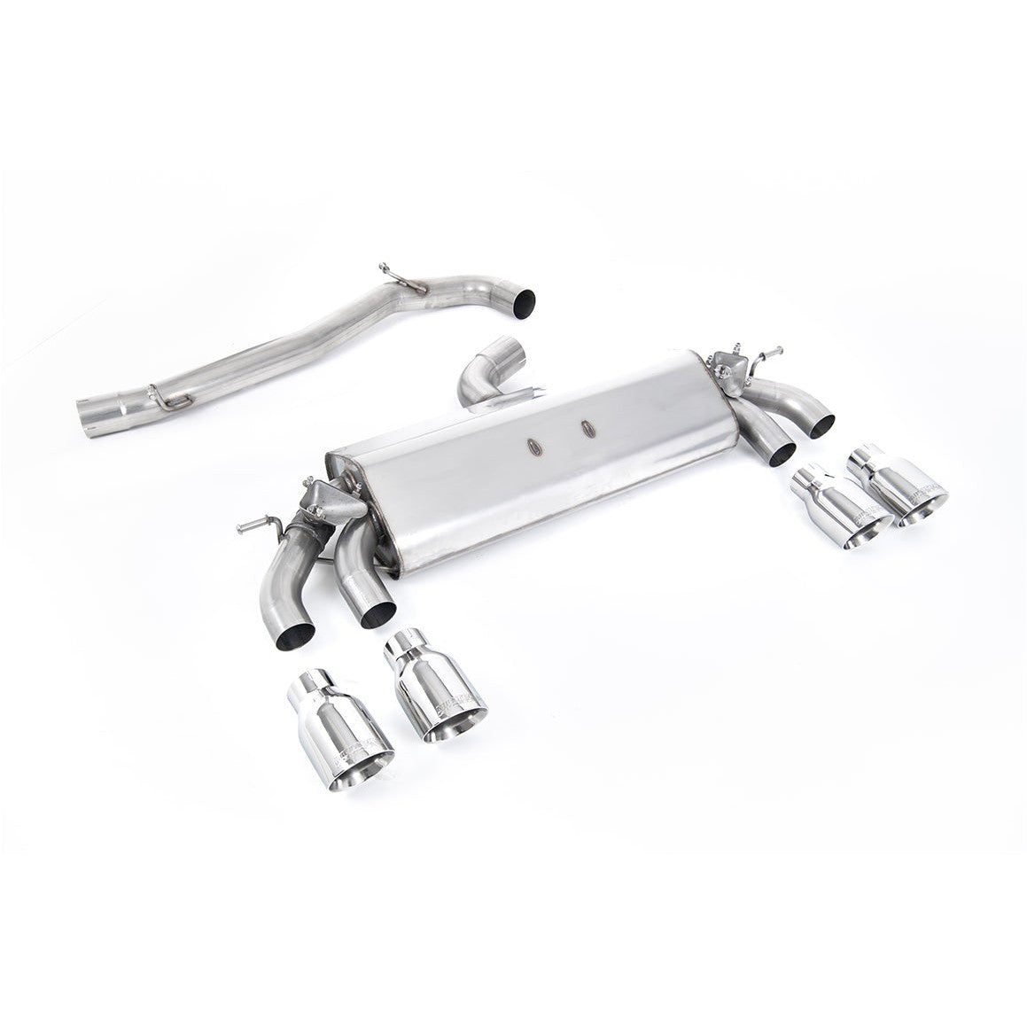 Milltek Sport Non-Resonated GPF Back Exhaust (R Polished GT 100 Round Tips) for Volkswagen Golf MK7.5 (2017–2021)
