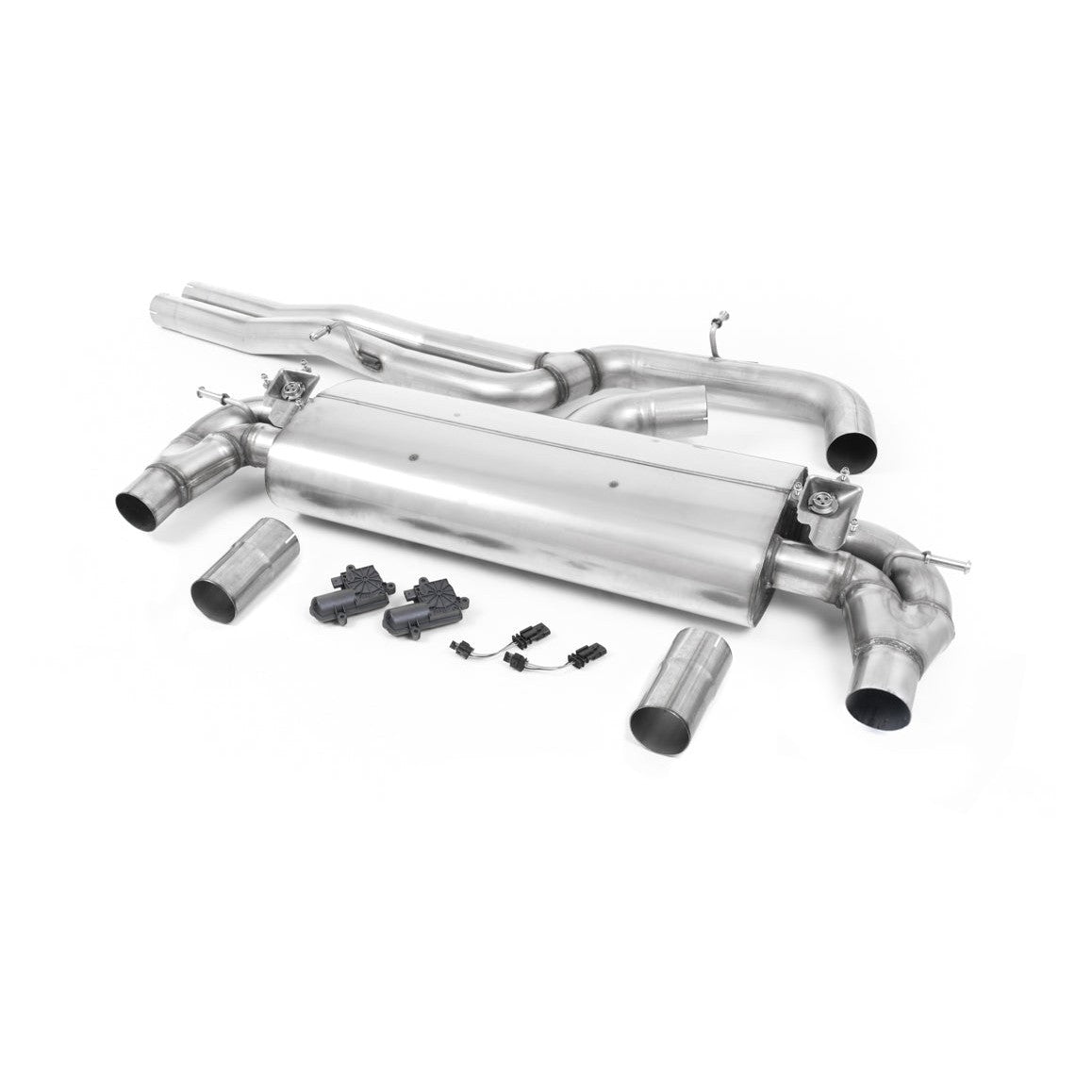 Milltek Sport Non-Resonated Cat-Back Exhaust (Audi 8V RS3 Burnt Titanium Tips) for Audi RS3 8V (2017–2026)