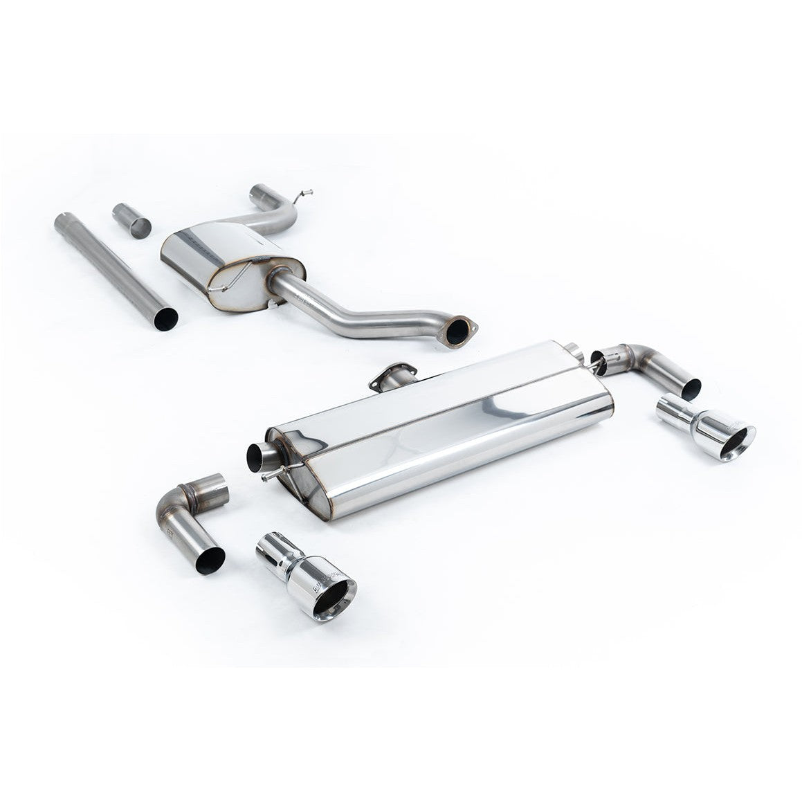 Milltek Sport Resonated Cat-Back Exhaust (VW Golf MK7.5 GTI Polished Tips) for Volkswagen Golf MK7.5 (2017–2021)