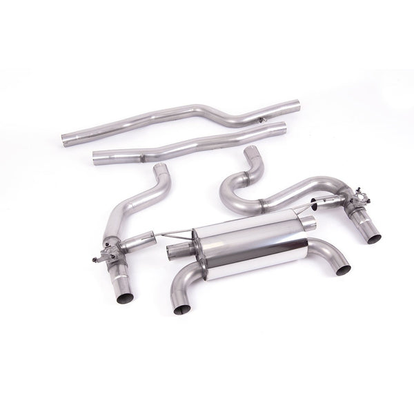 Milltek Sport Equal Length GPF/OPF Back Exhaust (BMW F87 M2 Comp Burnt Titanium Tips) for BMW 2 Series F87 (2018–2023)