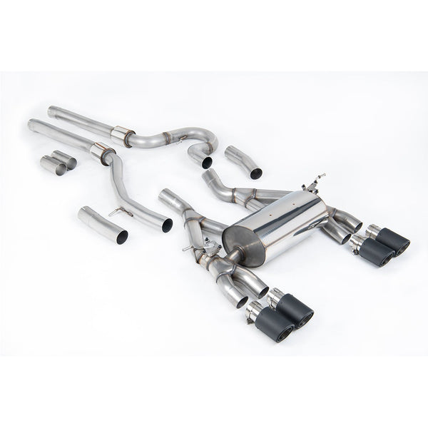 Milltek Sport Equal Length Cat-Back Exhaust (M3 M4 Carbon Fiber Tips) for BMW 3 Series F80, 4 Series F82 (2014–2018)