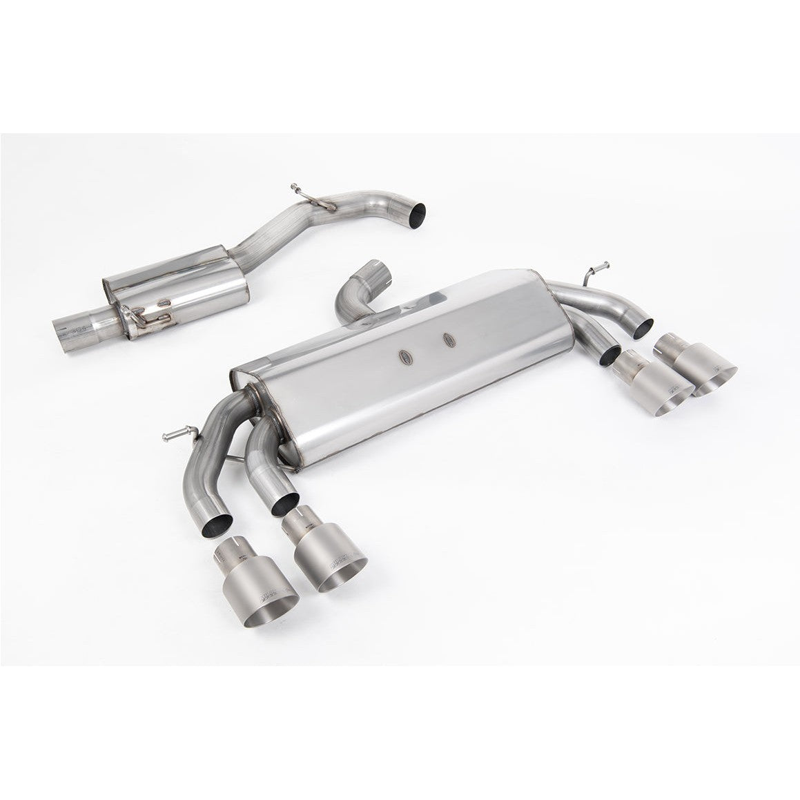 Milltek Sport Resonated Race Cat-Back Exhaust (R Brushed Titanium Tips) for Volkswagen Golf MK7.5 (2017–2021)