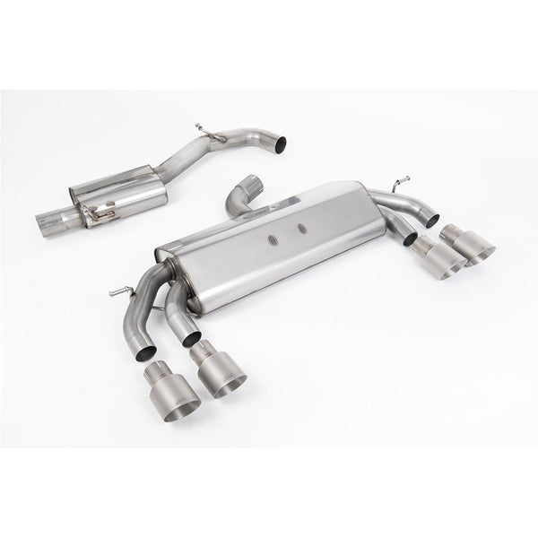Milltek Sport Resonated Race Cat-Back Exhaust (R Brushed Titanium Tips) for Volkswagen Golf MK7.5 (2017–2021)