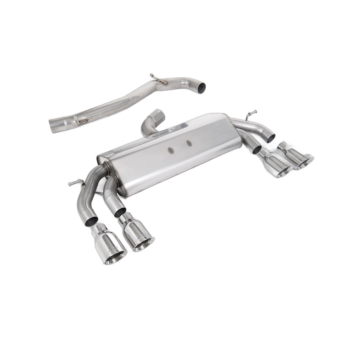 Milltek Sport Non-Resonated Race Cat-Back Exhaust (R Polished GT 100 Round Tips) for Volkswagen Golf MK7.5 (2017–2021)