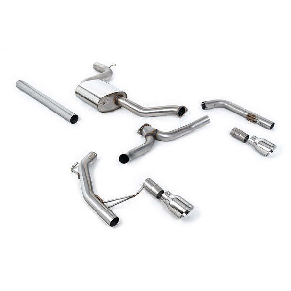 Milltek Sport Non-Resonated Cat-Back Exhaust (MK7 GLI 2.0T GT 100 Polished Tips) for Volkswagen Jetta A7 (2019–2023)