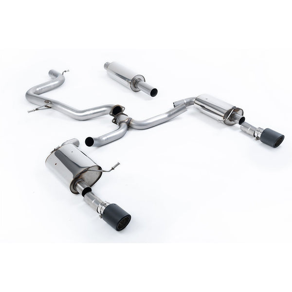 Milltek Sport Resonated Cat-Back Exhaust (VW Jetta MK7 GLI 2.0T JET 100 Carbon Tips) for Volkswagen Jetta A7 (2019–2023)