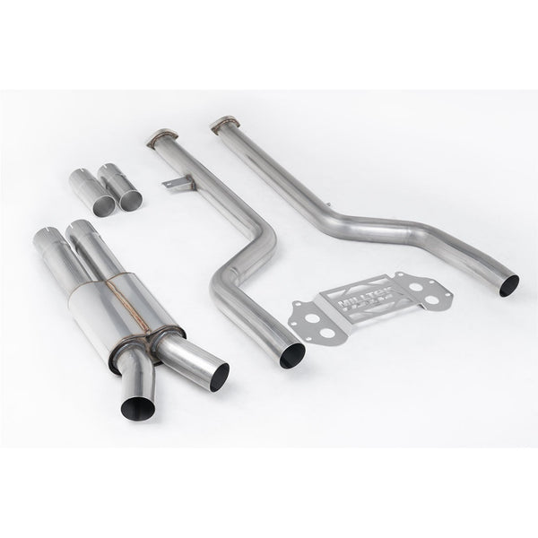 Milltek Sport 80mm Axle-Back Exhaust (G8X M3 M4 Brushed Titanium Tips) for BMW 3 Series G80, 4 Series G82 (2021–2026)