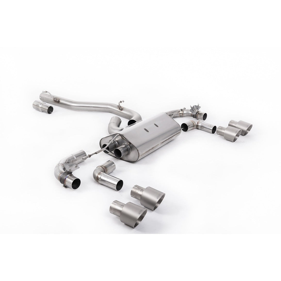 Milltek Sport 80mm Valved Non-Resonated Race Cat-Back Exhaust (R Titanium Tips) for Volkswagen Golf MK7.5 (2017–2021)
