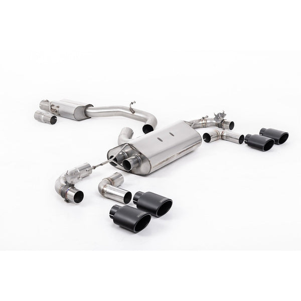 Milltek Sport 80mm Valved Resonated Race Cat-Back Exhaust for Volkswagen Golf MK7.5 (2017–2021)