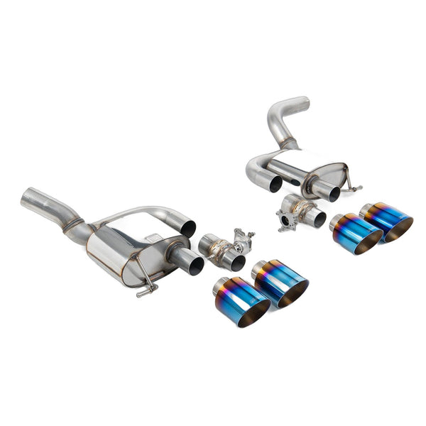 Milltek Sport Valved Rear Silencer (2.9 GTS Turbo Burnt/Blue Titanium Tips) for Porsche Macan 95B (2019–2023)