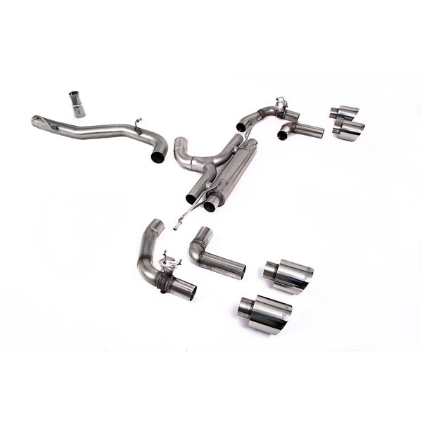 Milltek Sport 80mm Race Cat-Back Exhaust (VW Golf R MK8 Polished Tips) for Volkswagen Golf MK8 / MK8.5 (2022–2026)