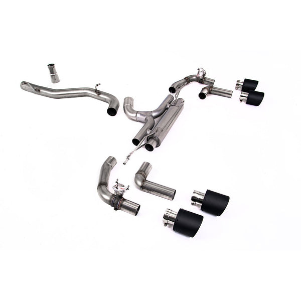 Milltek Sport 80mm Race Cat-Back Exhaust (VW Golf R MK8 Carbon Tips) for Volkswagen Golf MK8 / MK8.5 (2022–2026)