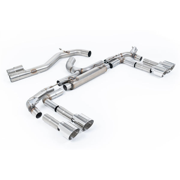 Milltek Sport 80mm Non-Resonated Race Cat-Back Exhaust (SSXAU1019) for Audi S3 8Y (2022–2026)