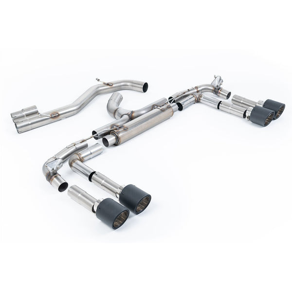 Milltek Sport 80mm Non-Resonated Race Cat-Back Exhaust (Audi S3 8Y JET 115 Carbon Tips) for Audi S3 8Y (2022–2026)