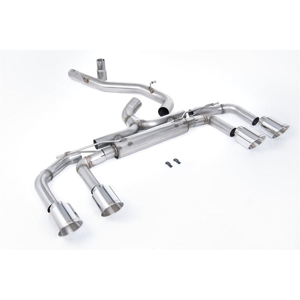 Milltek Sport 80mm Non-Resonated Race Cat-Back Exhaust (R Polished Tips) for Volkswagen Golf MK8 / MK8.5 (2022–2026)