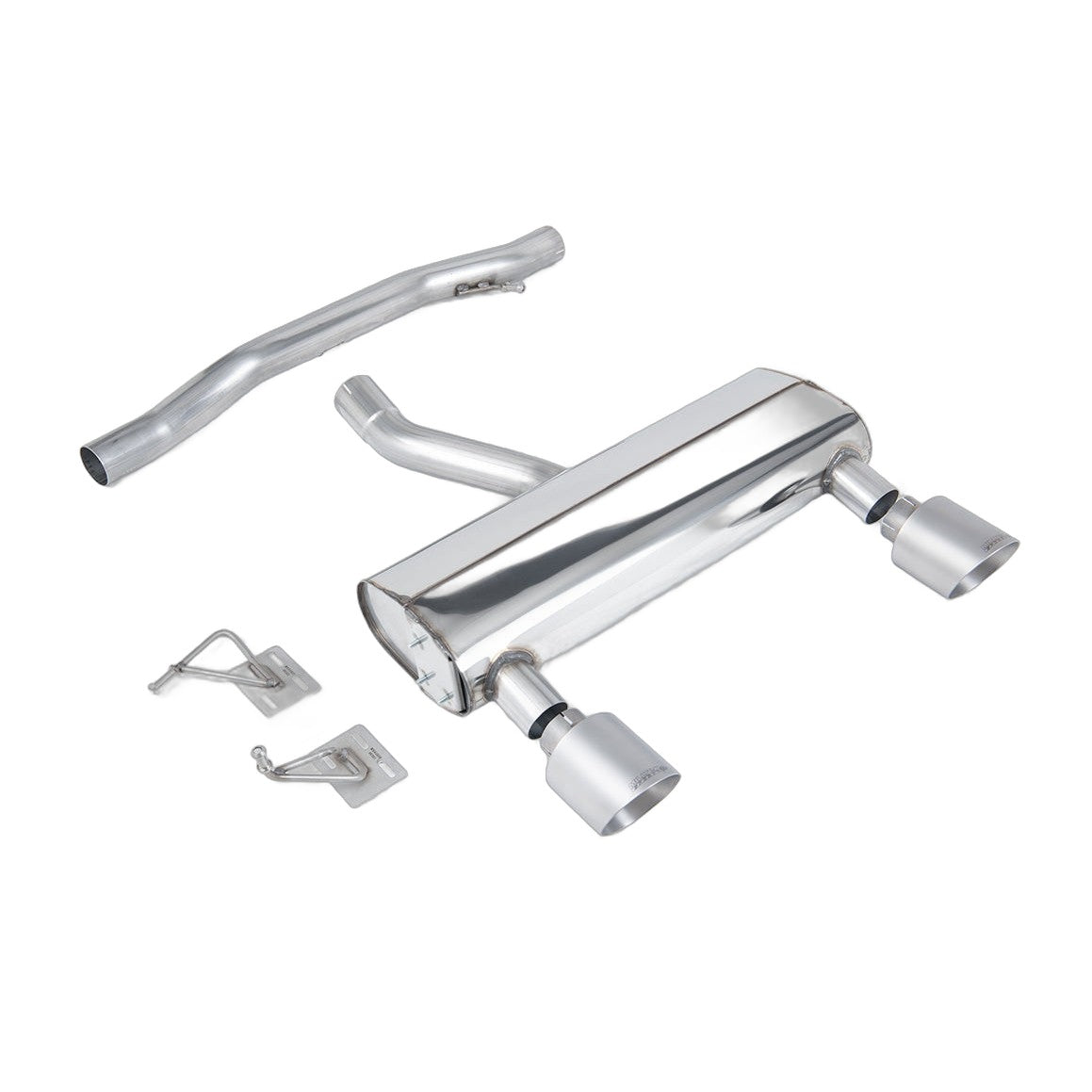 Milltek Sport Non-Resonated Cat-Back Exhaust (Audi TT MK1 Brushed Titanium Tips) for Audi TT 8N (2003–2006)