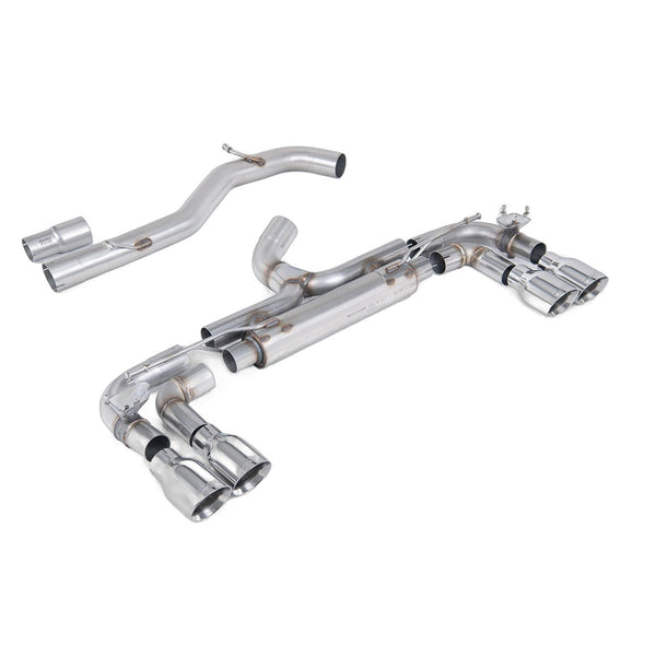 Milltek Sport 80mm Non-Resonated Race Cat-Back Exhaust (R GT 100 Polished Tips) for Volkswagen Golf MK7 (2014–2016)