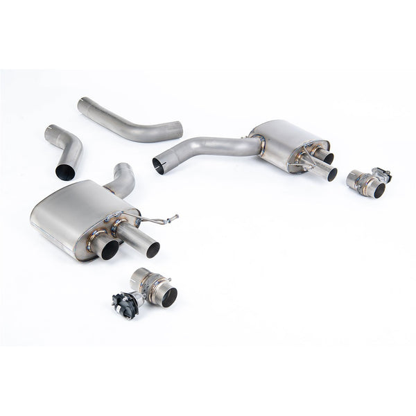 Milltek Sport 80mm Upgrade Kit to Signature Series Titanium Axle Back System from for Audi RS6 C8 & More (2019–2026)