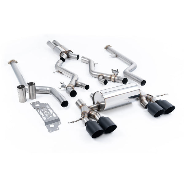 Milltek Sport Resonated Cat-Back Exhaust (BMW G87 M2 Cerakote Black Tips) for BMW 2 Series G87 (2023–2026)