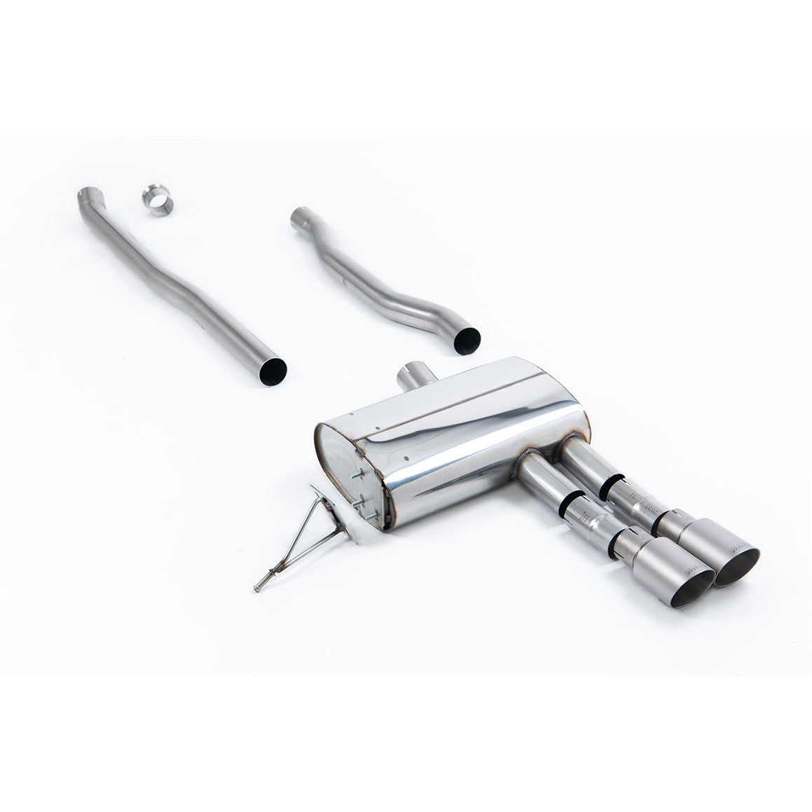 Milltek Sport Non-Resonated Cat-Back Exhaust (Mini Cooper S F55 Brushed Titanium Tips) for Mini MK3 F55 (2014–2026)