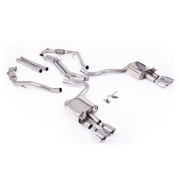Milltek Sport Non-Resonated Cat-Back (Audi B9 S5 Sportback Polished Tips) for Audi S5 B9 (2017–2026)