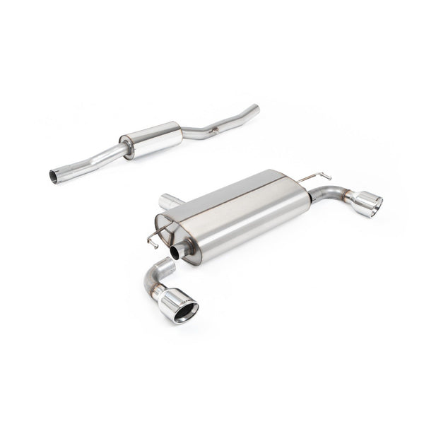 Milltek Sport V2 Resonated Cat-Back Exhaust (R32 Inward Rolled Polished Tips) for Volkswagen Golf MK4 (2002–2005)