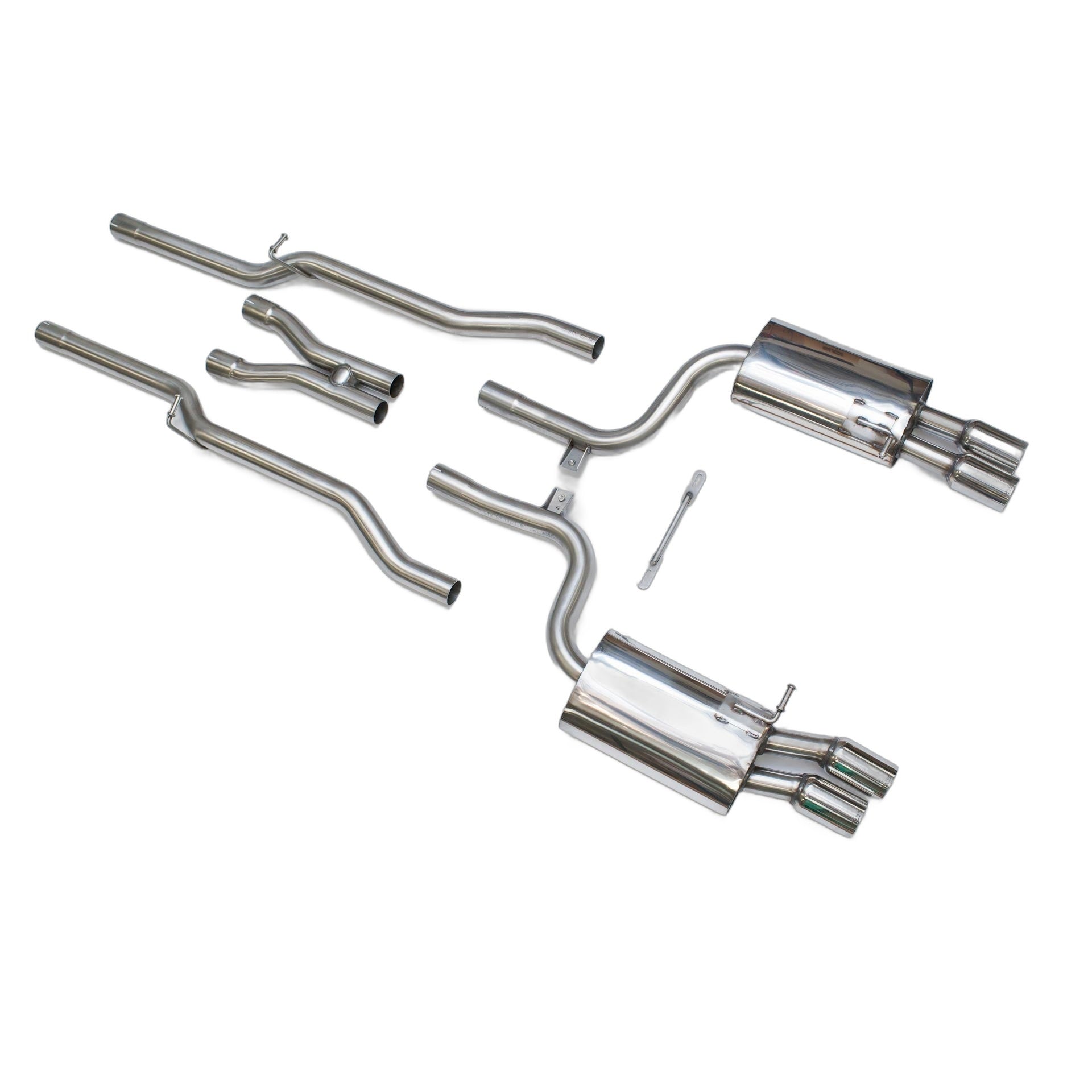 Milltek Sport Non-Resonated Cat-Back Exhaust for Audi S4 B7 (2004–2009)