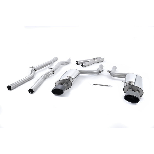 Milltek Sport Non-Resonated Cat-Back Exhaust (Audi B7 RS4 Cerakote Black Tips) for Audi RS4 B7 (2006–2008)