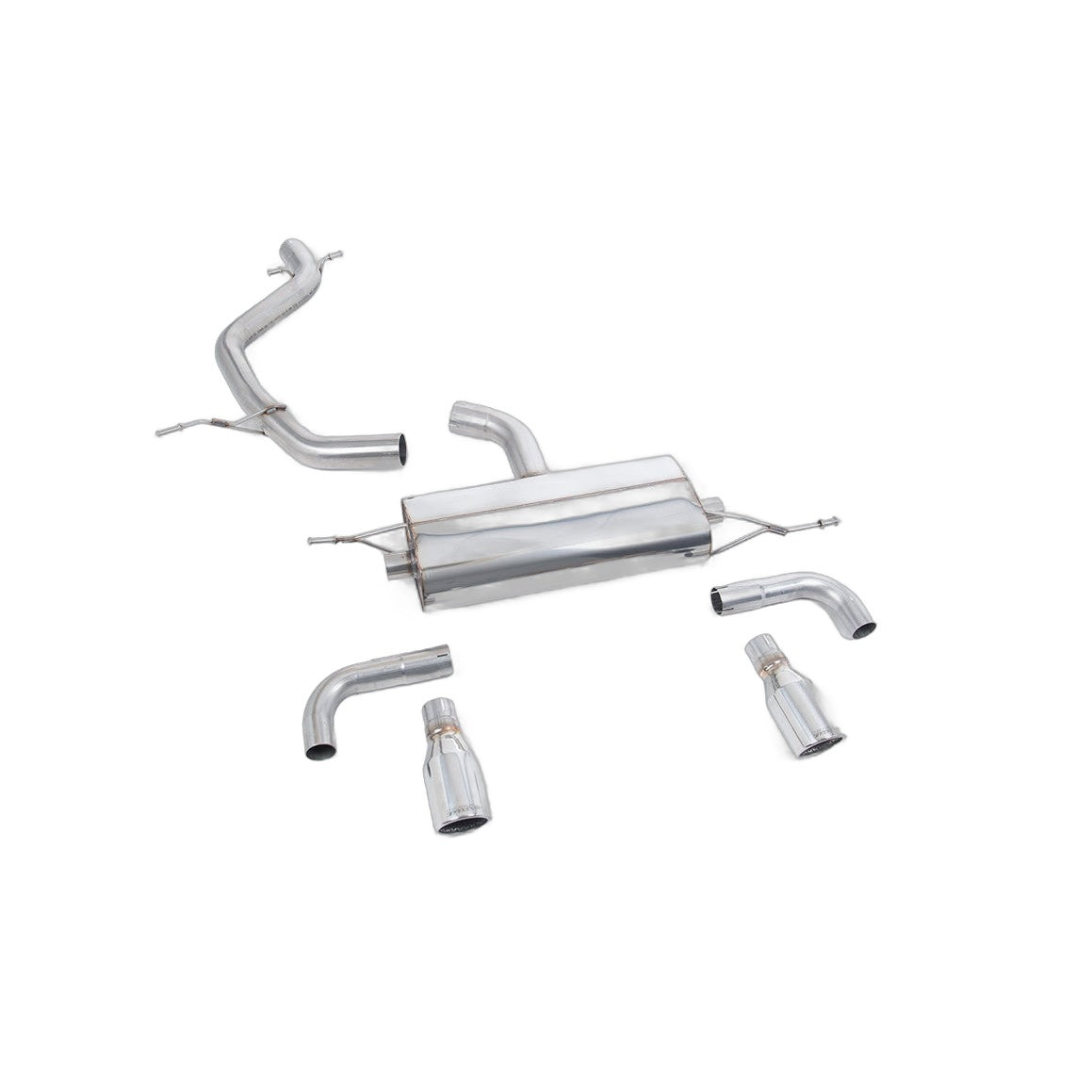 Milltek Sport Non-Resonated Cat-Back Exhaust (SSXVW111) for Volkswagen Golf MK6 (2009–2013)