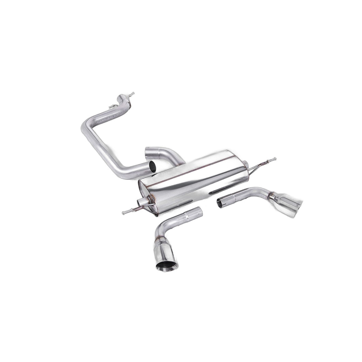 Milltek Sport Non-Resonated Cat-Back Exhaust (Audi TT MK2 GT Tips) for Audi TT 8J (2006–2011)