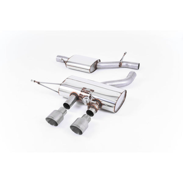 Milltek Sport Resonated Cat-Back Exhaust (VW Golf R MK6 Brushed Titanium Tips) for Volkswagen Golf MK6 (2009–2013)