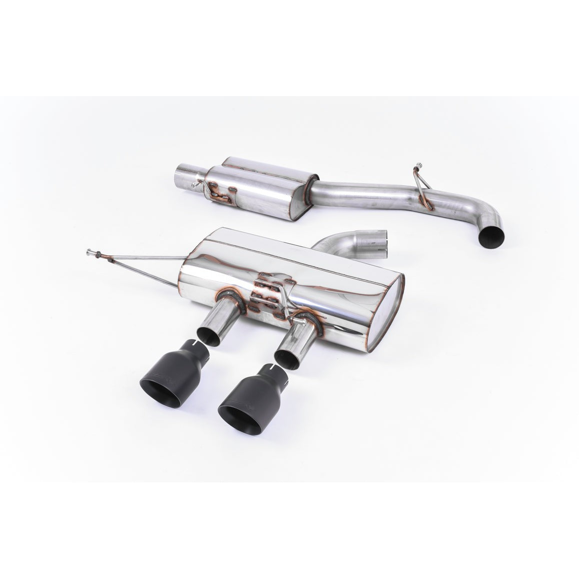 Milltek Sport Resonated Race Cat-Back Exhaust (VW Golf R MK6 Cerakote Black Tips) for Volkswagen Golf MK6 (2009–2013)