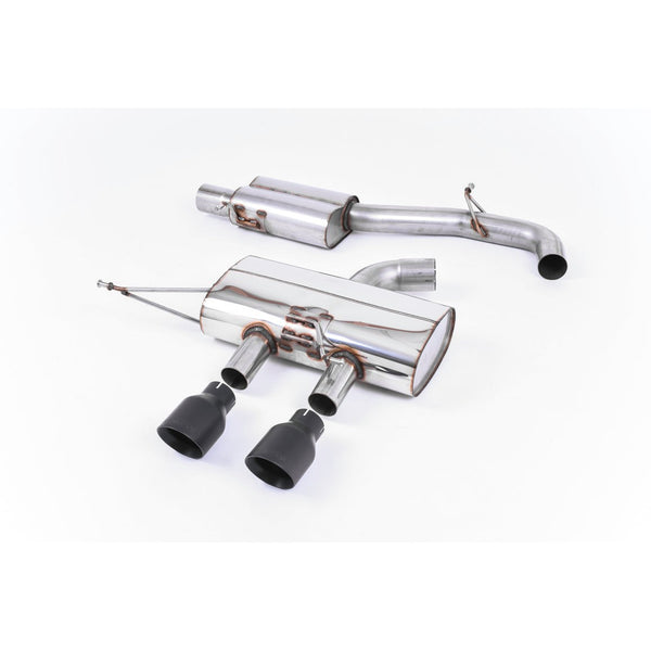 Milltek Sport Resonated Race Cat-Back Exhaust (VW Golf R MK6 Cerakote Black Tips) for Volkswagen Golf MK6 (2009–2013)