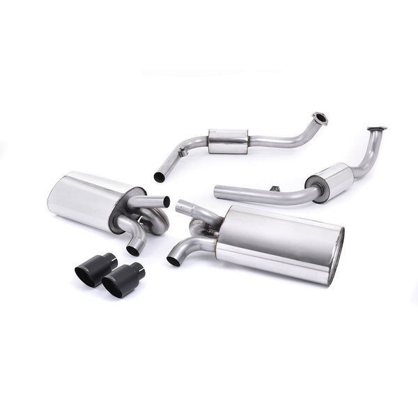 Milltek Sport Resonated Cat-Back Exhaust (Cerakote Black Tips) for Porsche Boxster 987, Cayman 987 (2009–2013)