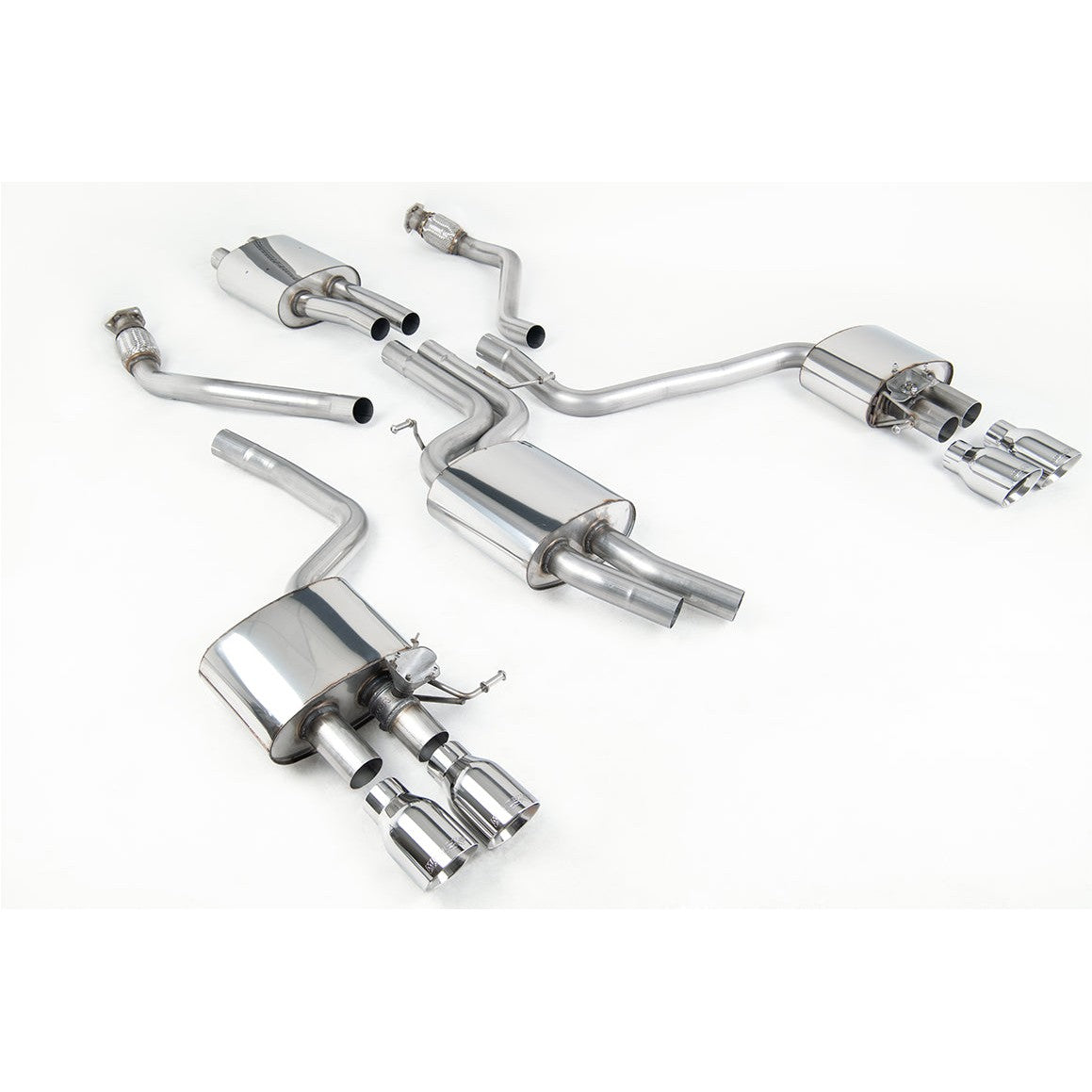 Milltek Sport Resonated Cat-Back Exhaust (Audi 8R SQ5 Polished Tips) for Audi SQ5 8R (2013–2016)