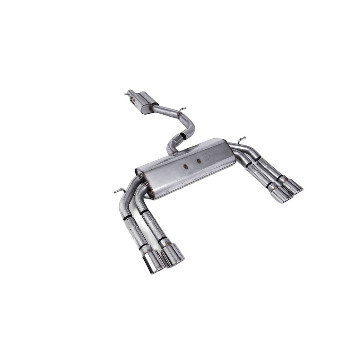 Milltek Sport Resonated Race Cat-Back Exhaust (Audi S3 8V 2.0 TFSI Polished Tips) for Audi S3 8V (2013–2018)