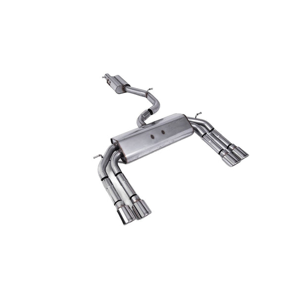 Milltek Sport Resonated Race Cat-Back Exhaust (Audi S3 8V 2.0 TFSI Polished Tips) for Audi S3 8V (2013–2018)