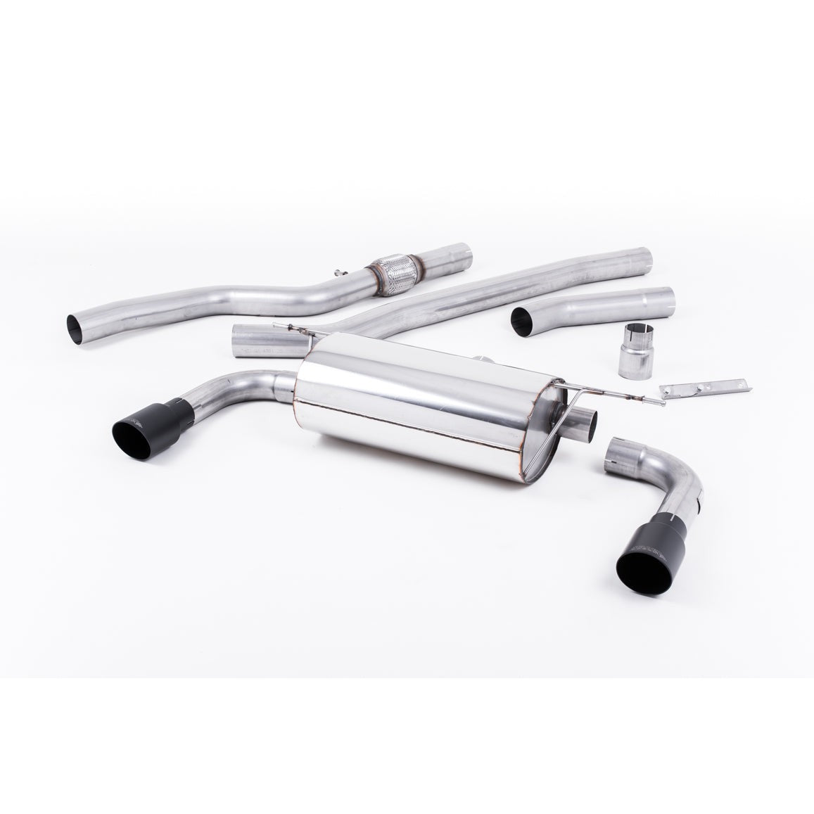 Milltek Sport Non-Resonated Cat-Back Exhaust (BMW 4 Series F32 Cerakote Black Tips) for BMW 4 Series F82 (2014–2018)