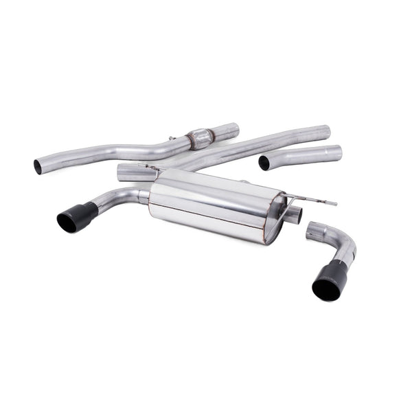 Milltek Sport Non-Resonated Cat-Back Exhaust - Outlet Cerakote Black Tips (SSXBM1014) for BMW 4 Series F32 (2014–2016)