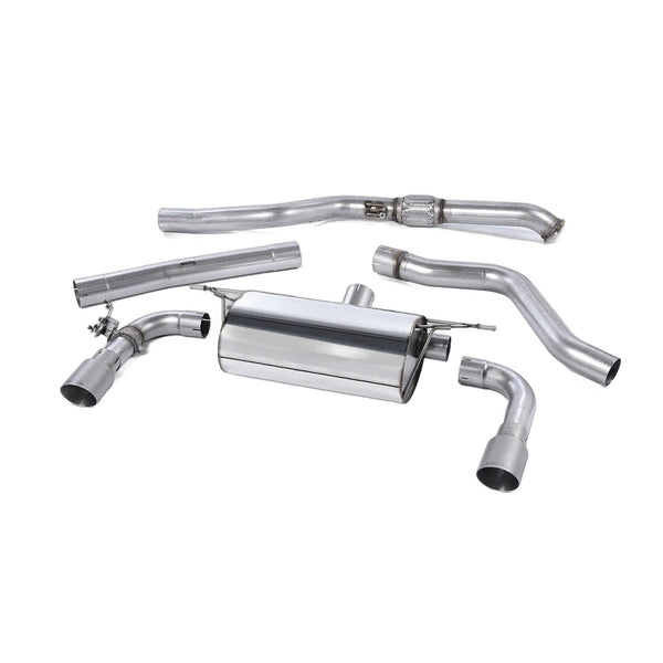 Milltek Sport Non-Resonated Race Cat-Back Exhaust (BMW F22 M235i Brushed Titanium Tips) for BMW 2 Series F22 (2014–2015)