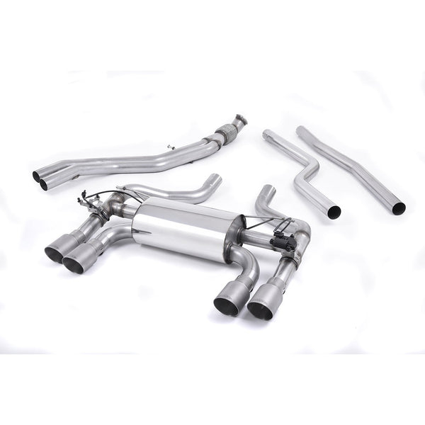 Milltek Sport Valved Cat-Back Exhaust (BMW F87 M2 Brushed Titanium Tips) for BMW 2 Series F87 (2016–2018)