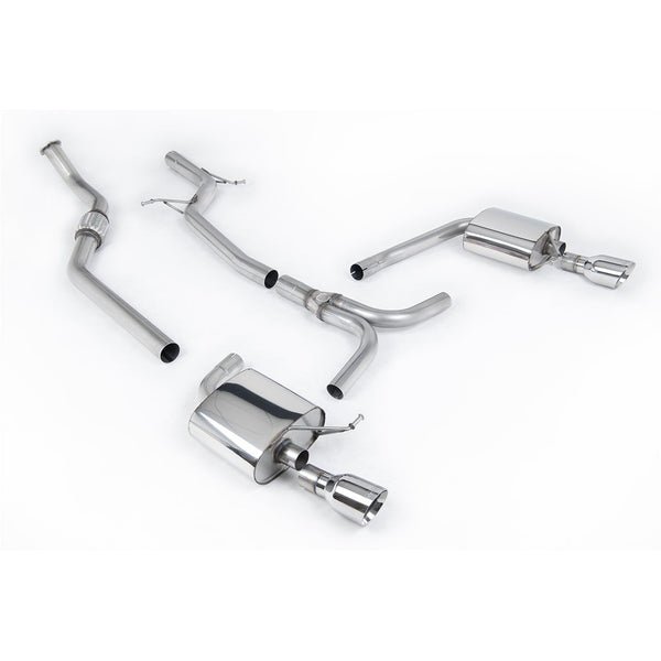 Milltek Sport Non-Resonated Cat-Back Exhaust (SSXAU629) for Audi A4 B8 (2008–2015)
