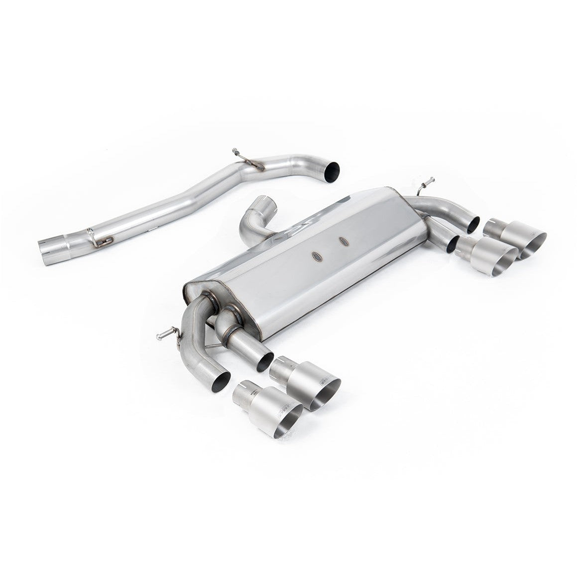 Milltek Sport Non-Resonated Race Cat-Back Exhaust (R Brushed Titanium Tips) for Volkswagen Golf MK7 (2014–2016)