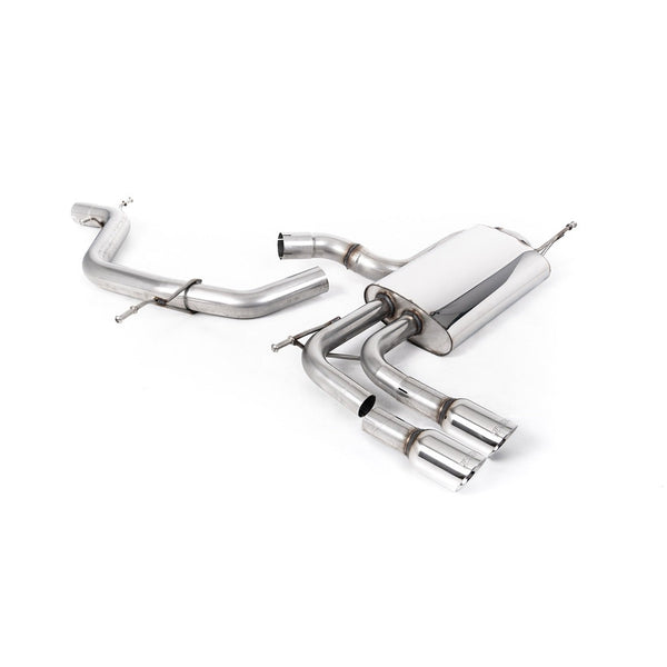 Milltek Sport Non-Resonated Cat-Back Exhaust - Polished Tips for Audi A3 8P (2003–2012)