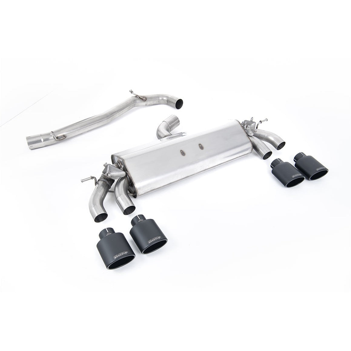 Milltek Sport Non-Resonated GPF Back Exhaust (VW Golf MK7.5 R Cerakote Black Tips) for Volkswagen Golf MK7.5 (2017–2021)