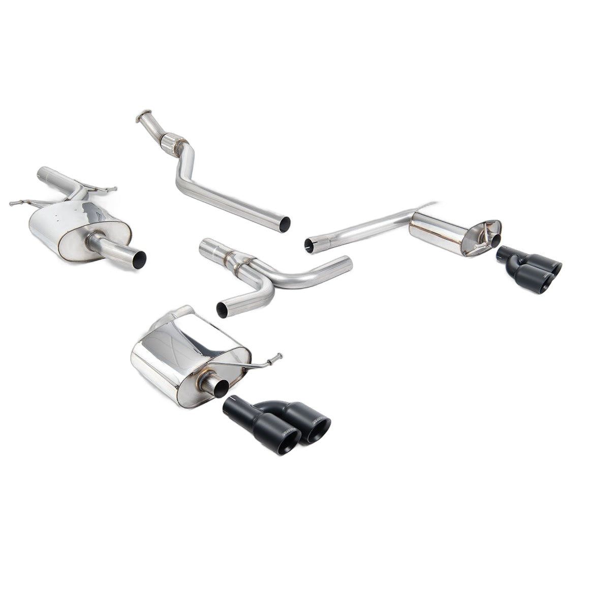 Milltek Sport Resonated Cat-Back Exhaust (SSXAU661) for Audi A4 B8 (2008–2015)