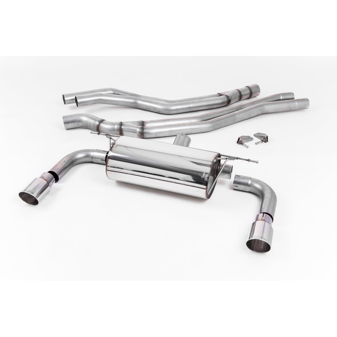 Milltek Sport Resonated Cat-Back Exhaust (BMW 2 Series M240i Coupe (LCI) Polished Tips) for BMW 2 Series F22 (2015–2018)