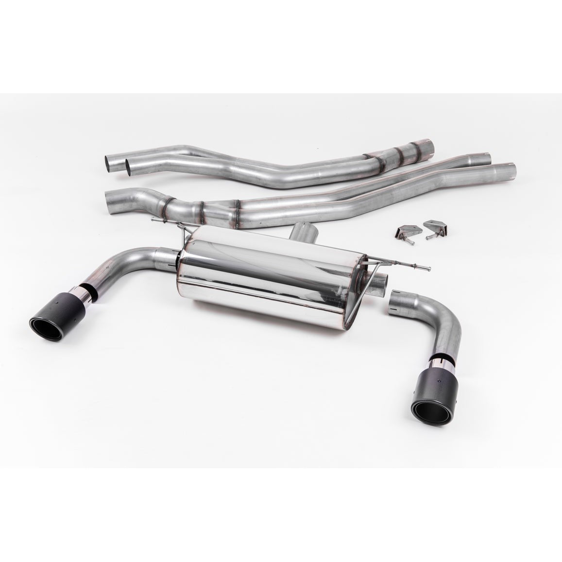 Milltek Sport Resonated Cat-Back Exhaust (BMW 2 Series M240i Coupe Carbon Fiber Tips) for BMW 2 Series F22 (2015–2018)