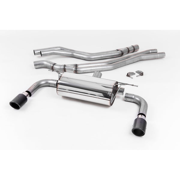 Milltek Sport Resonated Cat-Back Exhaust (BMW 2 Series M240i Coupe Carbon Fiber Tips) for BMW 2 Series F22 (2015–2018)