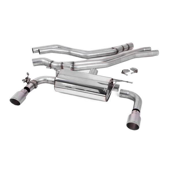 Milltek Sport Non-Resonated Race Cat-Back Exhaust (BMW F22 M240I Brushed Titanium Tips) for BMW 2 Series F22 (2015–2018)